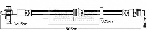 BORG & BECK stabdžių žarnelė BBH8101